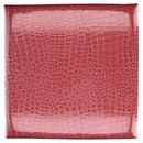 Puff in Similpelle rosso quadro cm 38x38xh39