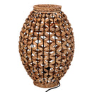 Lampada in rattan naturale con attacco cm ø29xh51,5