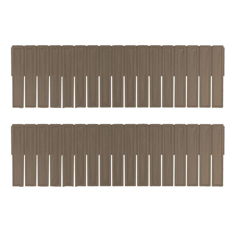 Set 2 Divisori Organizer 130x435mm Componibili per Cassetti in Plastica Verde