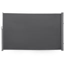 Frangivista da Giardino Estensibile 300x180A cm Poliestere Anti UV e Alluminio Grigio   