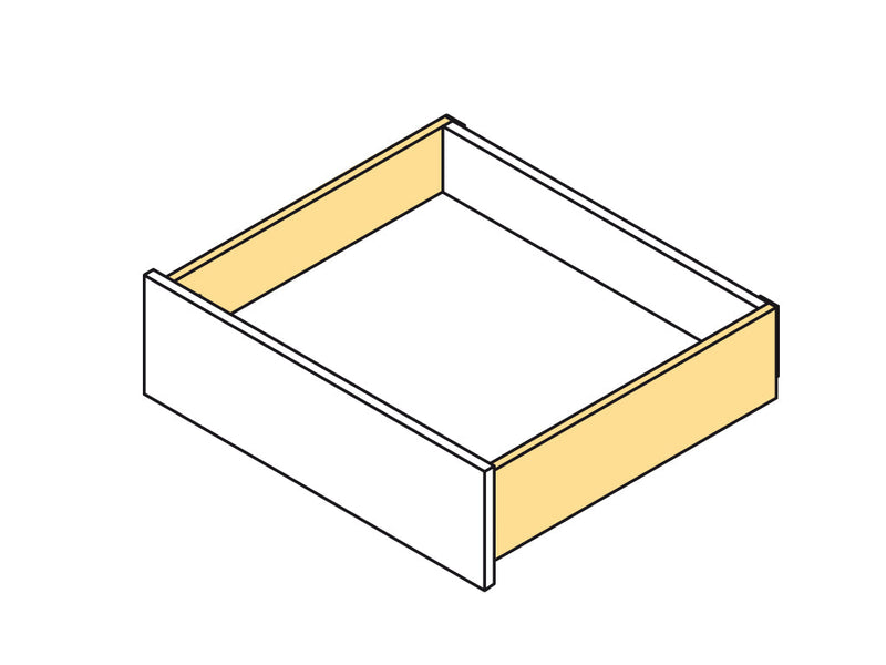Cassetto Esterno Concept 50 Kg H138 mm H138 Grigio Antracite Acciaio Emuca