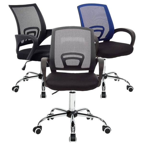 online Sedia Poltrona Direzionale da Ufficio con Schienale Traspirante Nero