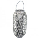 Lanterna Caroline   in Vimini Grigio