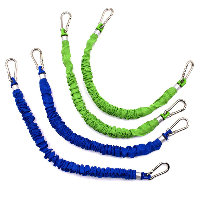 Bande Elastiche di Resistenza con  Ganci Cintura e Borsa Nere