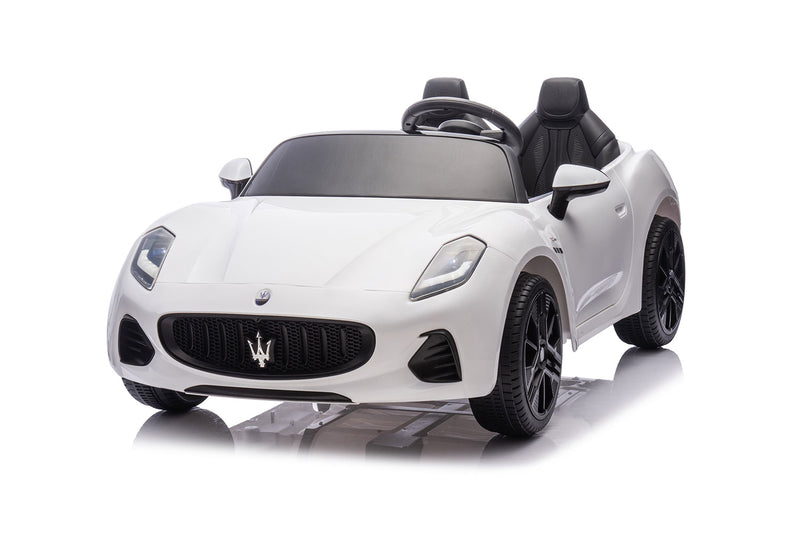 Macchina Elettrica per Bambini Licenza Maserati Folgore 12V Bianco  