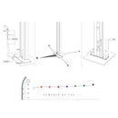 Doccia Solare da Giardino 28L Miscelatore Temporizzato e Lavapiedi Arkema Happy Beach Fuxia