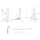 Doccia Solare da Giardino 28L Miscelatore Temporizzato e Lavapiedi Arkema Happy Beach Grigio Antracite