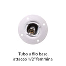 Fontana a Colonna Rubinetto Doppio in Ottone e Porta Tubo Arizona Belfer 42/ARZ Tortora