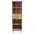 Libreria Collin 60x40x190 h cm in Pino riciclato Marrone