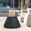 Camino a Bioetanolo Braciere da Pavimento Ø60xh56 cm per Interno ed Esterno Stromboli Antracite