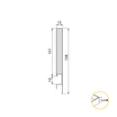 Cassetto Esterno Concept 30 Kg H138 mm P 450 Grigio Antracite Acciaio Emuca