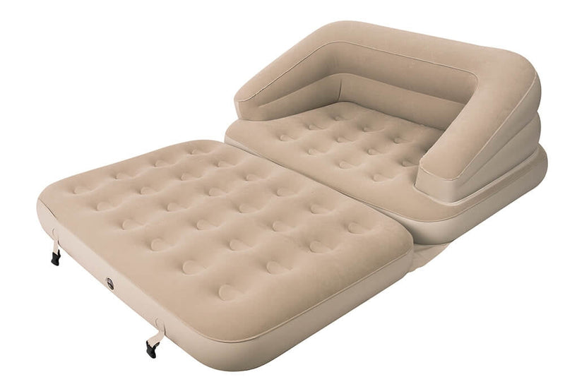 Divano Letto Materasso Gonfiabile 5 in 1 con Pompa e Borsa Jilong Sofa Bed Beige