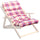 Cuscino per Poltrona Relax 56x16x110h cm in Cotone Rosso
