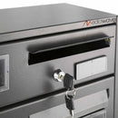 Cassette Postali 42x18x62 cm Artigian 8 Posti con Serratura in Metallo Antracite