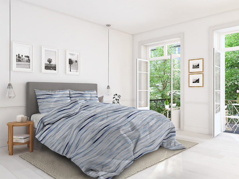 Copripiumino con Federe Stampato in Microfibra Blair Varie Misure