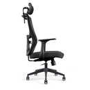 Sedia Poltrona Direzionale da Ufficio in Similpelle Nera 