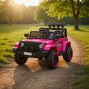 Macchina Elettrica per Bambini Fuoristrada Adventure 12V con Telecomando Fucsia