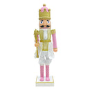 Soldato Schiaccianoci Natalizio H80 cm Rosa e Oro