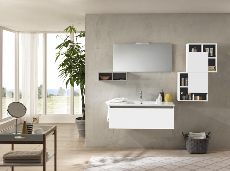 Mobile Bagno Sospeso 180cm TFT Ibiza Bianco Grigio