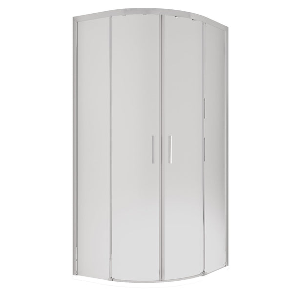 acquista Box Doccia Semicircolare 2 Ante Scorrevoli in Cristallo Acidato 6mm H195 Bonussi Lucy Varie Misure