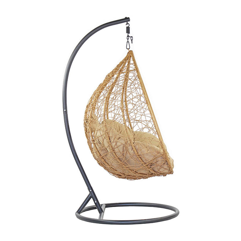 Dondolo Pensile da Giardino con cuscino Ø108x198 cm con Cuscino