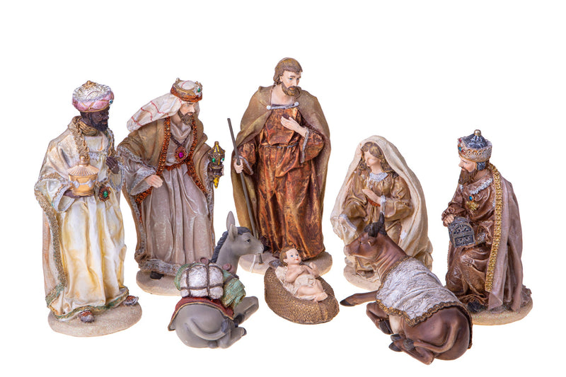 Natività 8 Personaggi 30,5 cm in Resina