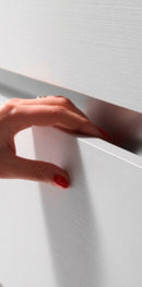 Mobile a Colonna da Bagno 1 Anta Soft Close 35x18x160 cm TFT Bali Twist Bianco