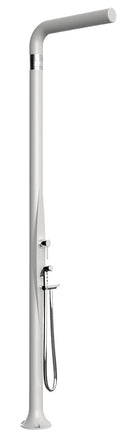 Doccia da Esterno Giardino Miscelatore e Doccetta Mobile Arkema Funny Yang Bianco