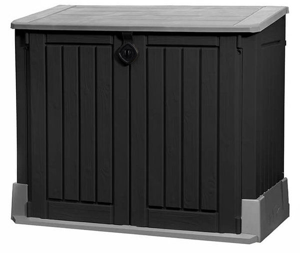 Armadio Porta Attrezzi da Giardino 130x110x74 cm in Resina Keter Store It Out Midi Nero acquista