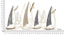 Pannello Vela Light 123,8x5,1x69,9 cm in Ferro Multicolor      