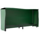 Portalegna 0,6 m³ 200x36x99 cm Regolabile con Telo Impermeabile in PE e Struttura in Metallo Nero e Verde Scuro      