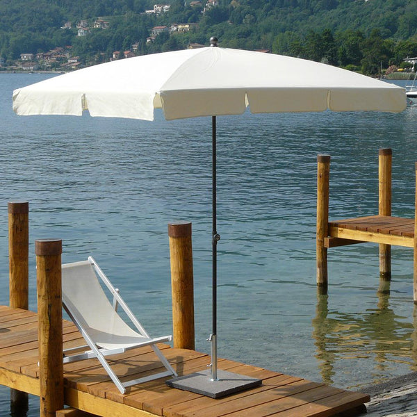 prezzo Ombrellone da Giardino 210x130 cm Palo Ø27 mm in Acciaio Maffei Novara Ecru