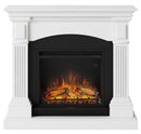 Camino Elettrico da Pavimento Effetto Fiamma 1500W Tagu Magna Bianco