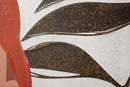 Stampa Dipinta Lady Jungle 1 80x2,8x120 cm in Legno e Tessuto