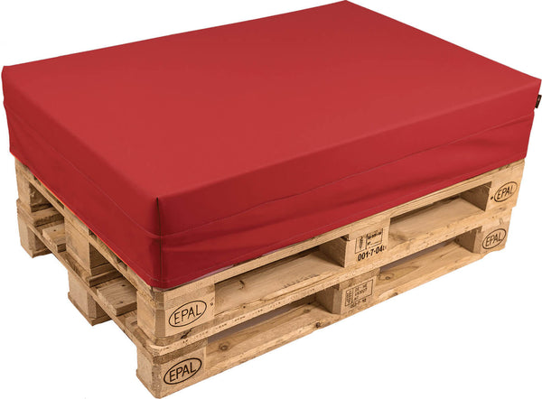 acquista Cuscino per Pallet 120x80cm in Tessuto Pomodone Bordeaux