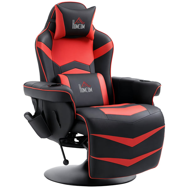 Sedia da Gaming Massaggiante con Poggiapiedi e Cuscino 79,5x82,5x111,5 cm in Pelle PU Nero prezzo