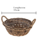 Set 2 Cesti Rotondi Nat Willow Ø 35x13 cm