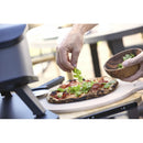  Forno per Pizza a Gas 17' Fino a 450° 42,5x42,5 cm con Pietra Refrattaria e Copertura