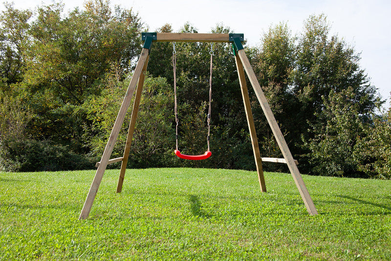 Altalena da Giardino 1 Posto 160x230x195 cm in Legno