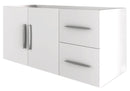 Mobile Bagno Sospeso 100 cm Lavabo e Specchio Tavassi Venere Bianco Lucido