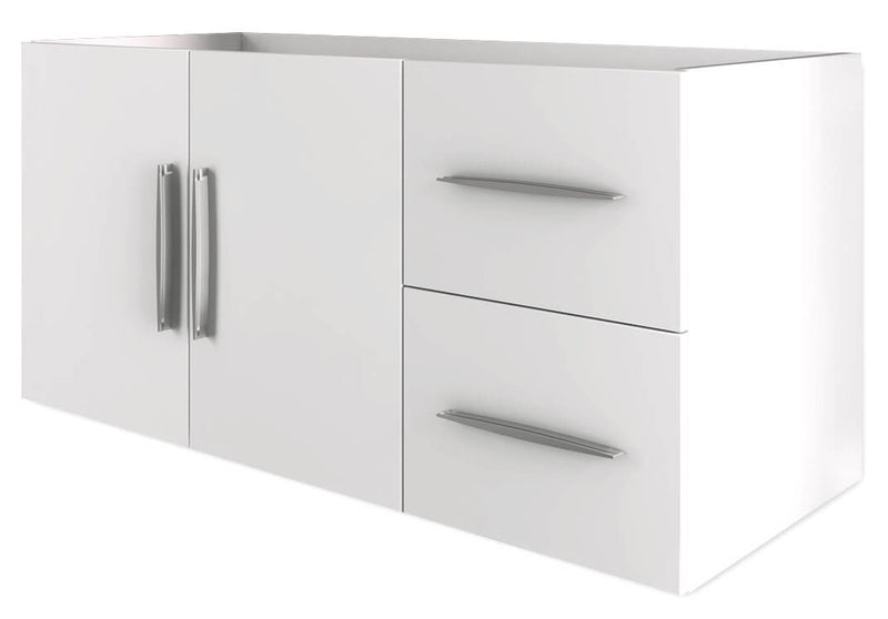 Mobile Bagno Sospeso 100 cm Lavabo e Specchio Tavassi Venere Bianco Lucido