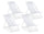 Set 4 Sdraio Pieghevoli Taylor Bianco Taylor Bianco