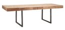 Tavolo da Pranzo Mumbai Allungabile cm 160-240x90x77 cm in Legno e Ferro 