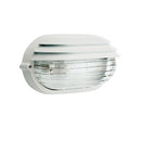 Lampada Applique Ovale Piccola Colore Bianco per Esterno Linea Palpebra Sovil