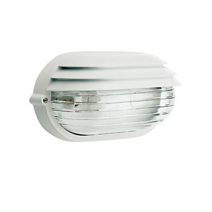 sconto Lampada Applique Ovale Piccola Colore Bianco per Esterno Linea Palpebra Sovil
