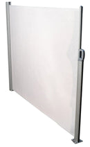 Tenda Laterale Frangivista da Giardino 3x1,40m in Alluminio e Tessuto Grigio