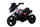 Moto Elettrica per Bambini 6V 3 Ruote con Suoni e Luci Bianco