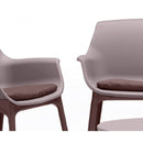 Set da Giardino Divano Poltrone e Tavolino in Polipropilene Vandi Marrone