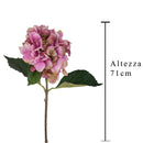 Set 2 Ortensia Artificiale Altezza 71 cm Rosa