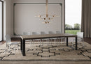 Tavolo Allungabile 180-440x90x77 cm Tecno Tortora Telaio Antracite 